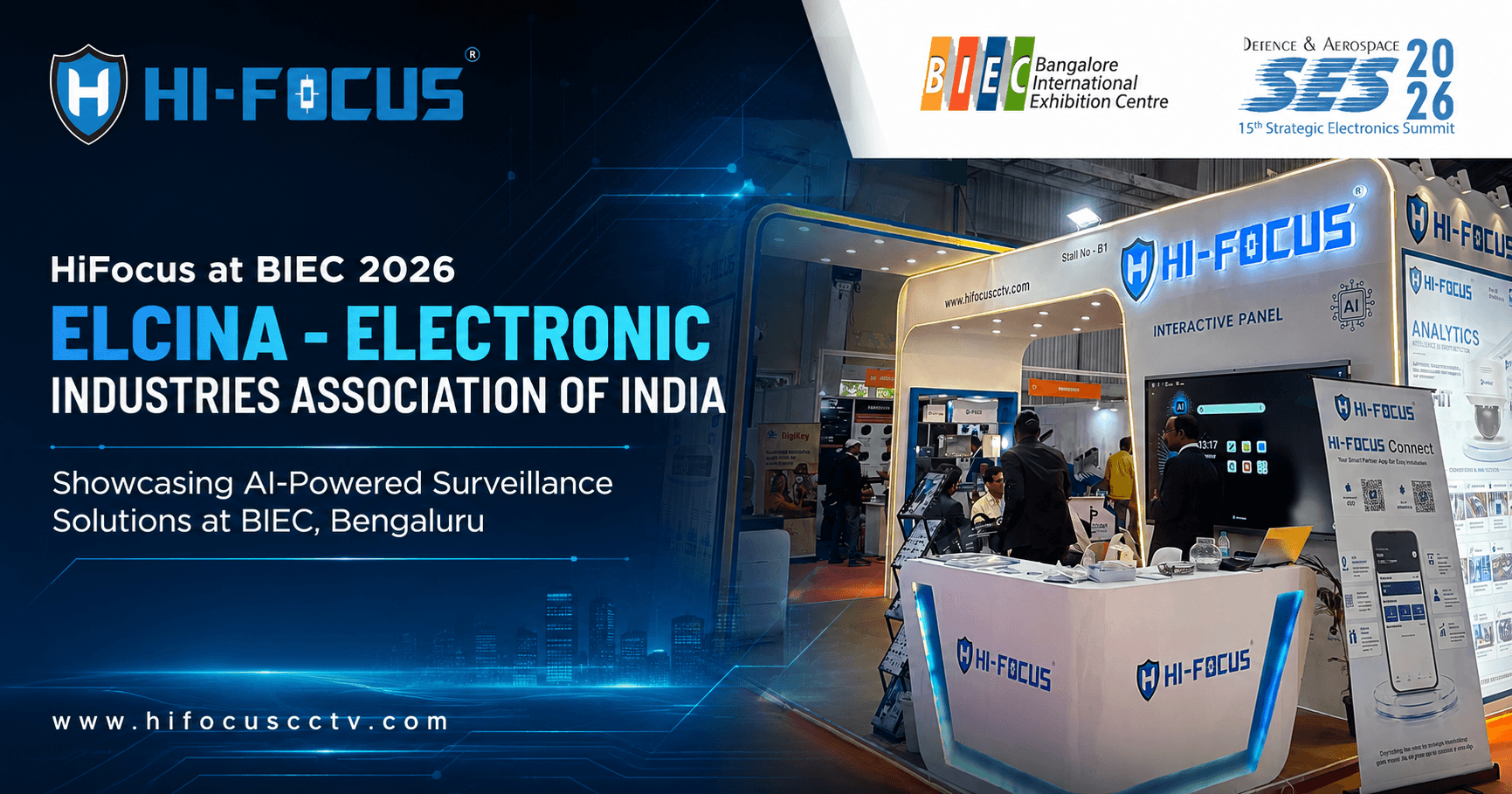 HiFocus Showcases AI-Powered Security Solutions at ELCINA 2026, BIEC Bengaluru