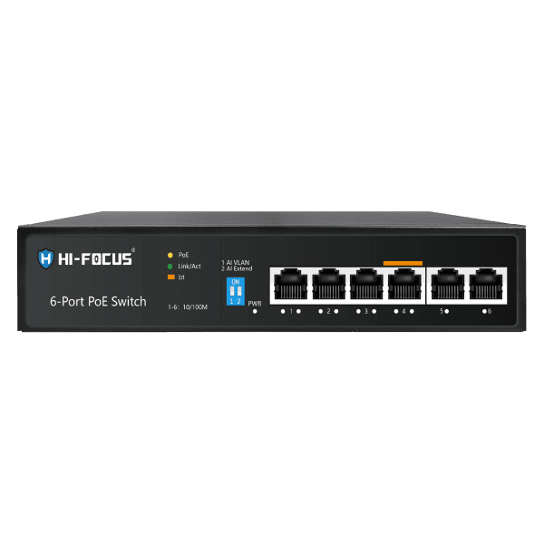 6 Port PoE Switch 