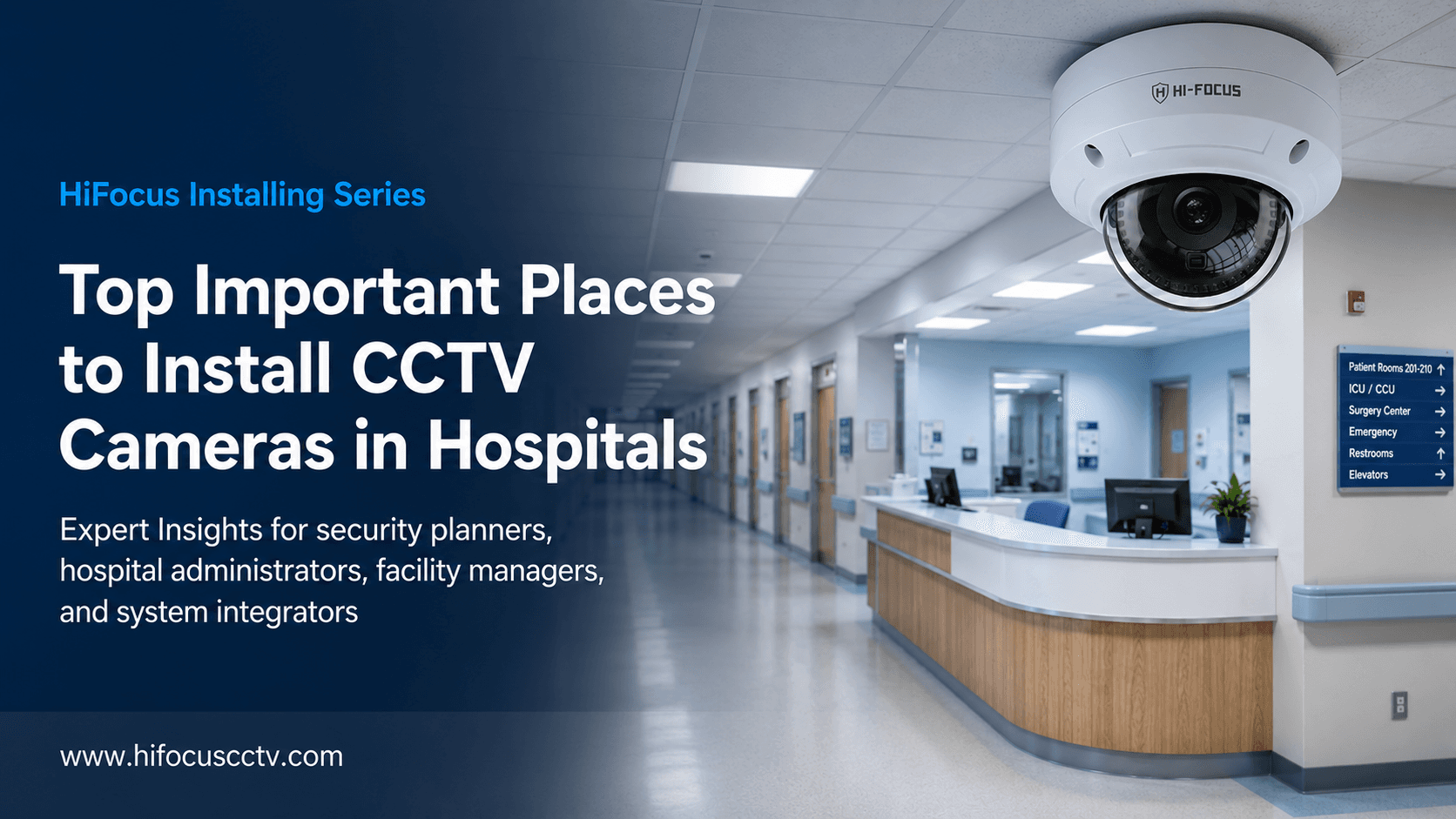 Most Important Places to Install CCTV Cameras in Hospitals