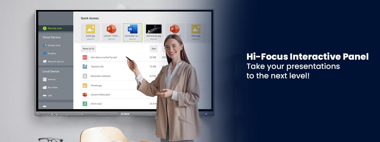 Hi-Focus Interactive Panel: The Ultimate Smart Solution for Engaging Presentations