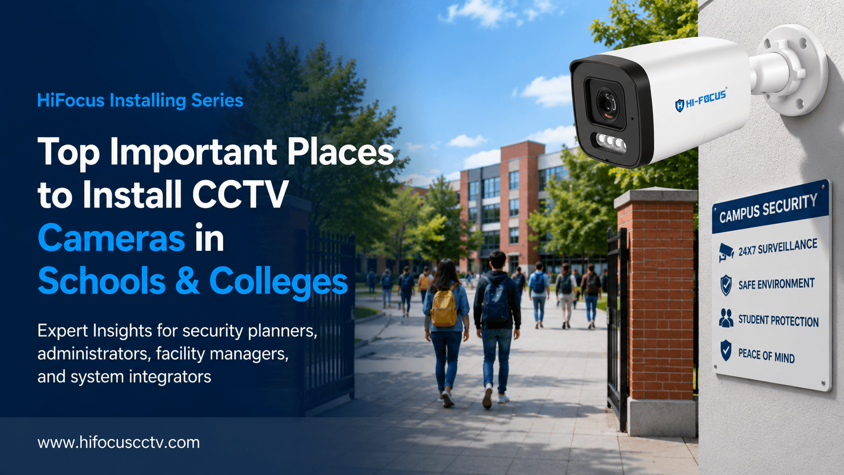 Most Important Places to Install CCTV Cameras in Schools and Colleges