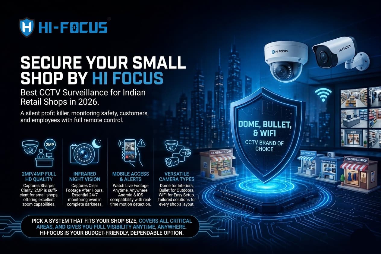 The best CCTV Security Surveillance For Retail Store in India.